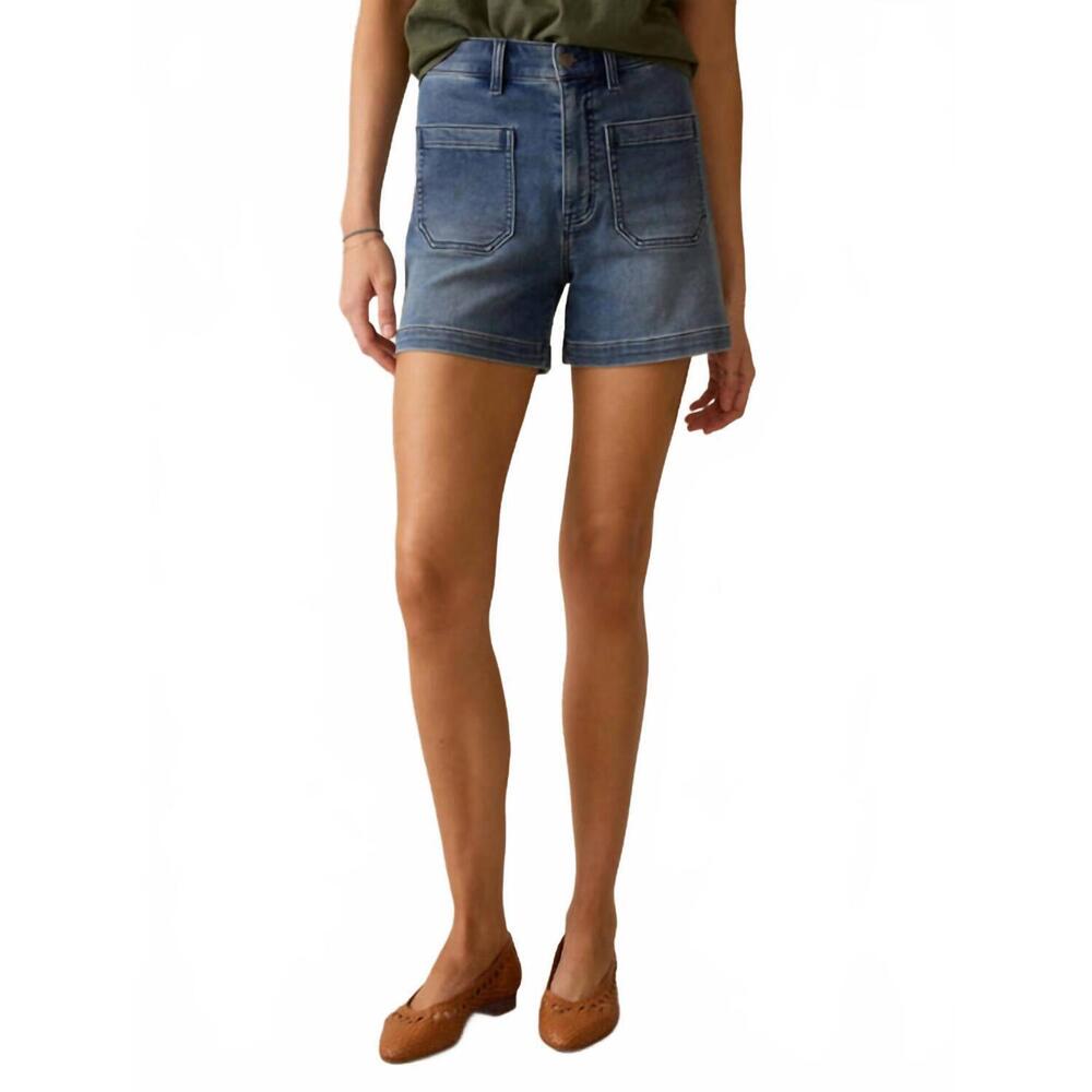 NEW FAHERTY stretch terry patch pocket shorts in … - image 5